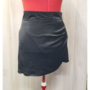 Womens Black Ruched Mini Skirt, Size L, Pants Store, Bama Rush Gameday Sorority